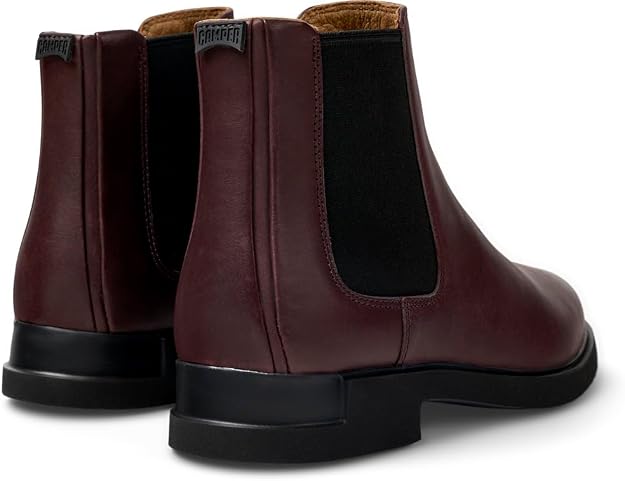 Camper Women's Iman Ankle Boot, Smooth Leather Burgundy, EU 36/US 6 CAMPER
