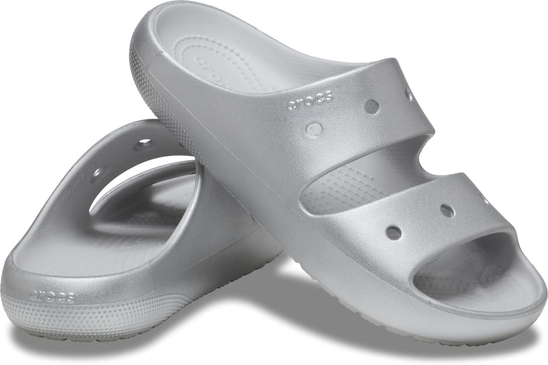 Crocs Unisex Classic Sandal V2, Silver, US M9/W11 - EU 42 CROCS
