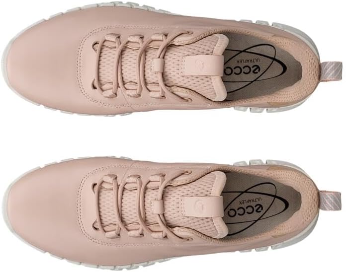 ECCO Women's Gruuv Elastic Lace Leather Sneaker, Rose Dust/Powder, EU 36/US 5-5.5 ECCO