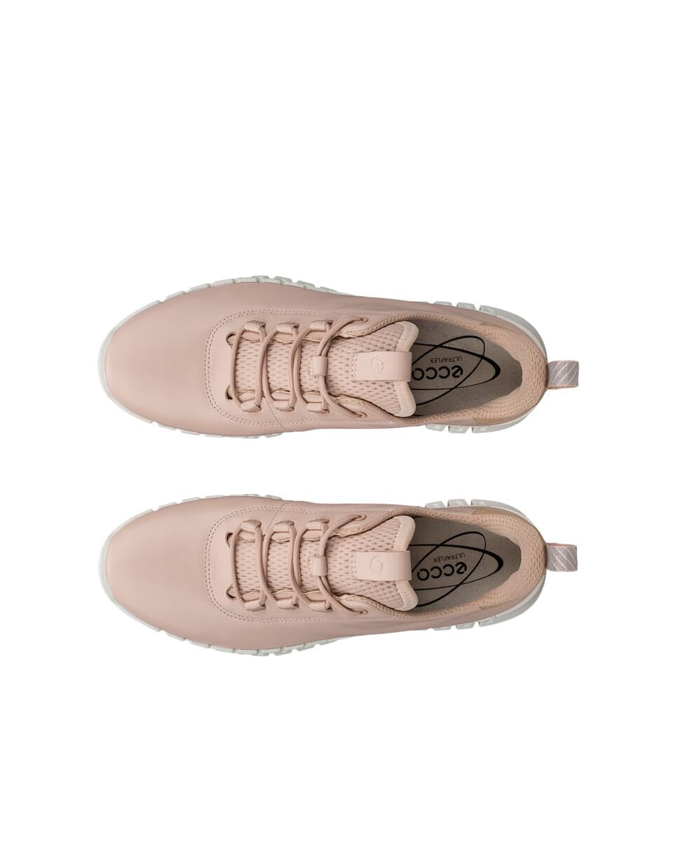 ECCO Women's Gruuv Elastic Lace Leather Sneaker, Rose Dust/Powder, EU 36/US 5-5.5 ECCO