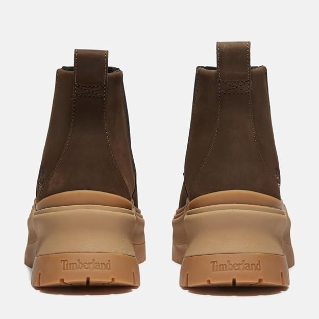 Timberland Women's Roxie Lane Mid Chelsea Boot, Dark Brown Nubuck, US 8, EU 39 TIMBERLAND
