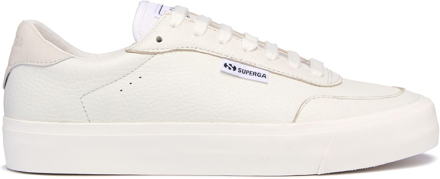 Superga Unisex 3843 Court Sneaker, White Favorio, EU 42/US M9W10.5 Suprega