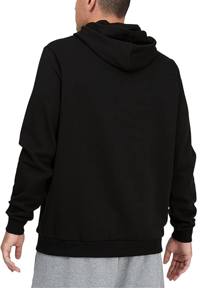 PUMA Men's Essential Big Logo Fleece Hoodie, X-Large, Black Puma