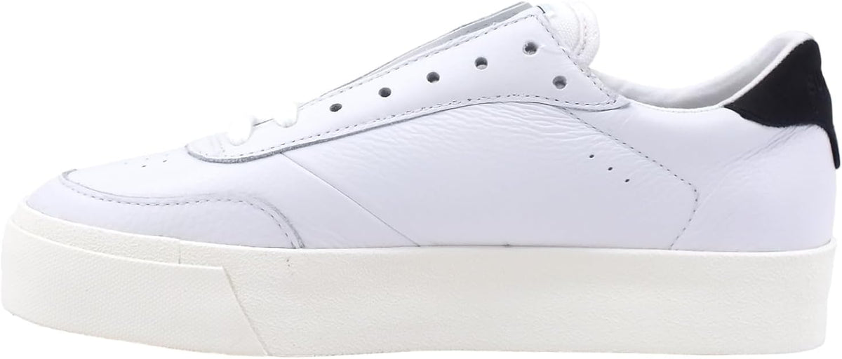 Superga Women's 3854 Court Platform Sneaker, White Black Favorio - EU 37 Superga