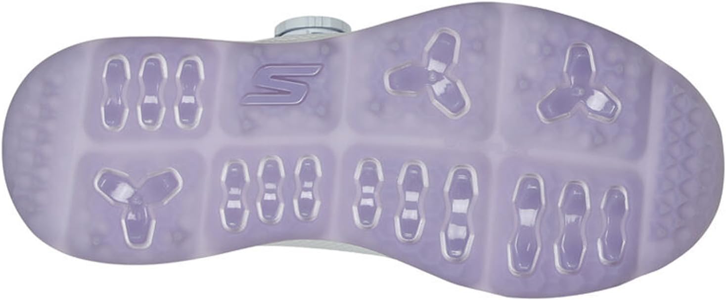Skechers Women's Hands Free Slip-Ins: GOgolf Elite 5 Sneaker, White/Lavender, US W6 Skechers
