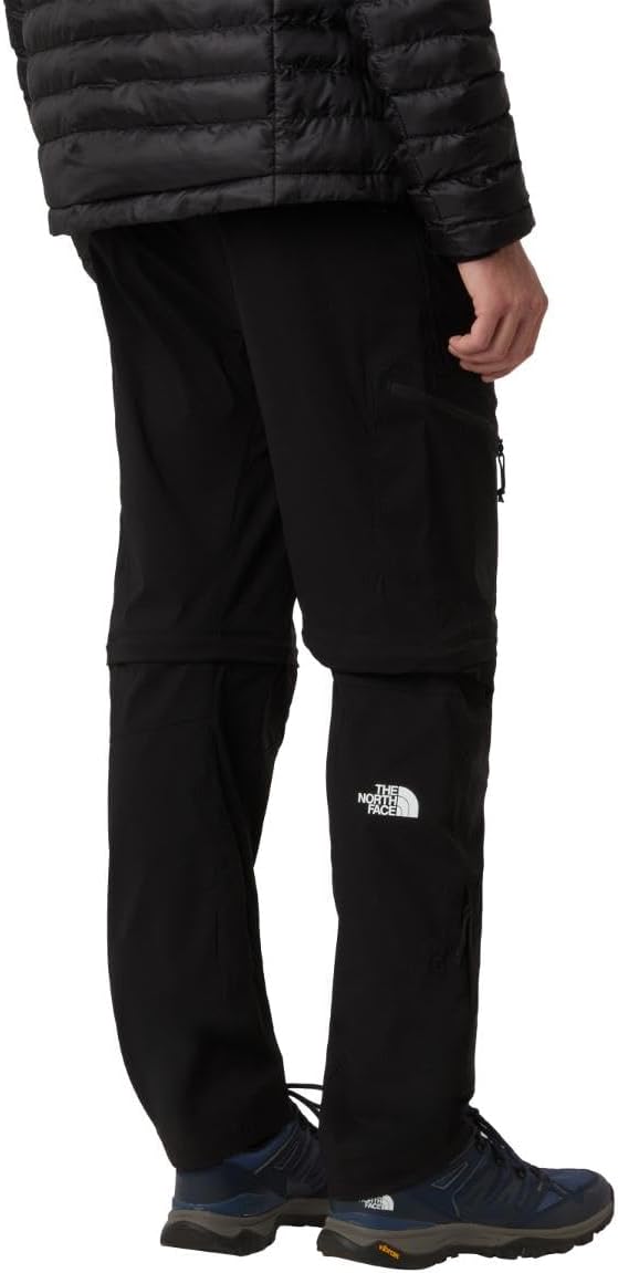 The North Face Men's Exploration Convertible Regular Tapered Pants - EU Covertable Pants, TNF Black, US 38 The North Face