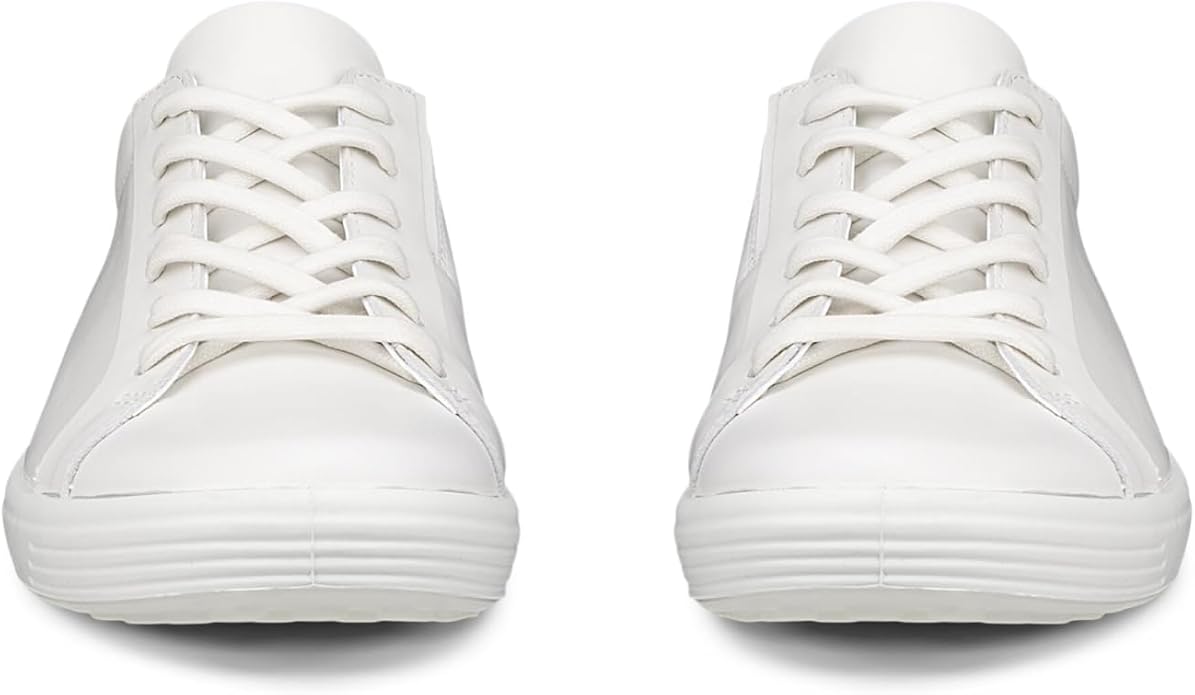 ECCO Women's Soft 7 Easy Slip Leather Sneaker, White/Pure Silver, EU 40/US 9-9.5 ECCO