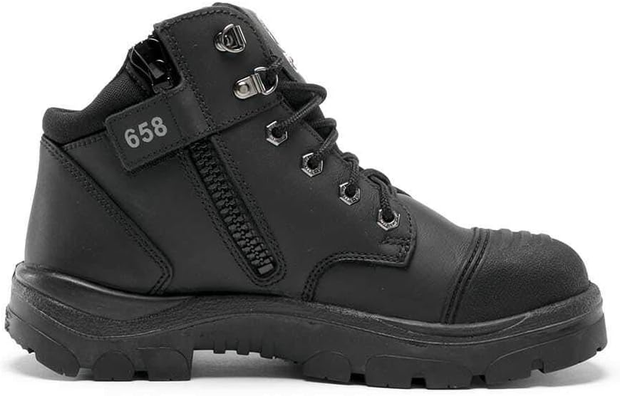 Steel Blue Men's Parkes Zip Scuff Cap Safety Boot, Black - EU 40 Steel Blue