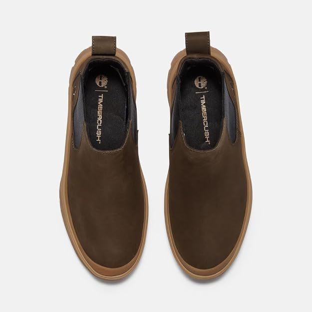 Timberland Women's Roxie Lane Mid Chelsea Boot, Dark Brown Nubuck, US 8, EU 39 TIMBERLAND