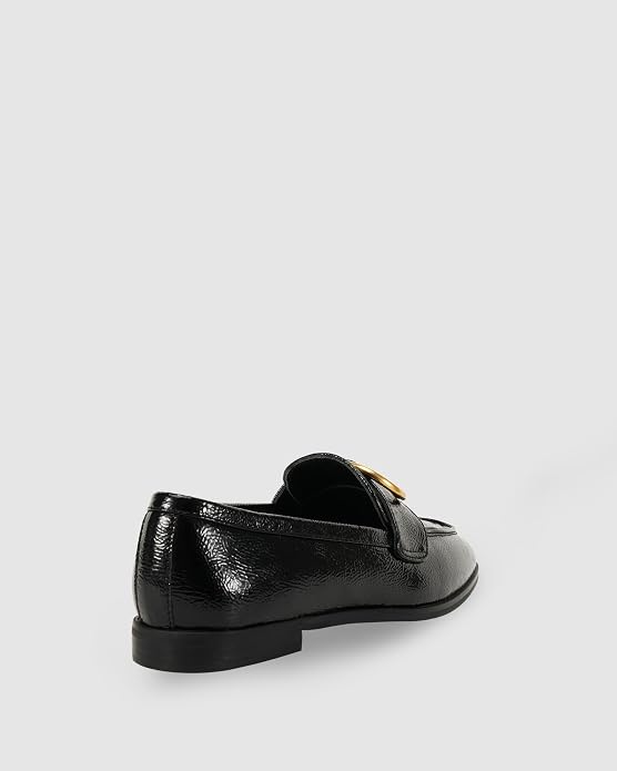 Nude Footwear Women's Jade Loafer, Black, EU 37/US 7 Nude