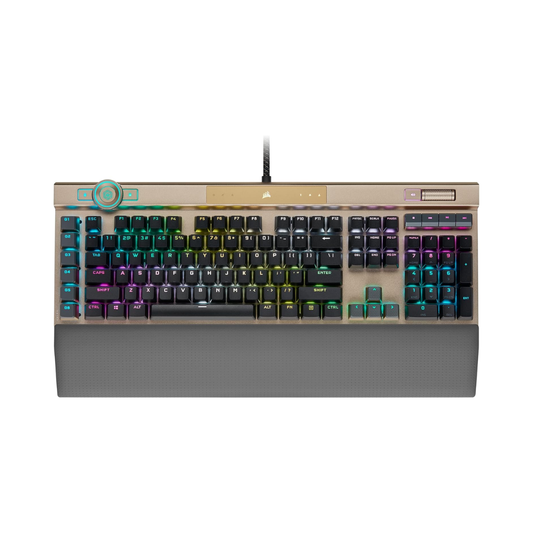 CORSAIR K100 RGB Optical-Mechanical Gaming Keyboard Midnight Gold OPX Switches - As New Condition CORSAIR