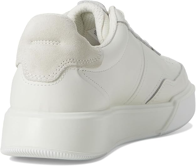 ECCO Women's Street Court Low-Cut Sneaker, White/Shadow White, EU 37/US 6-6.5 AMAZON PERTH CLOTH