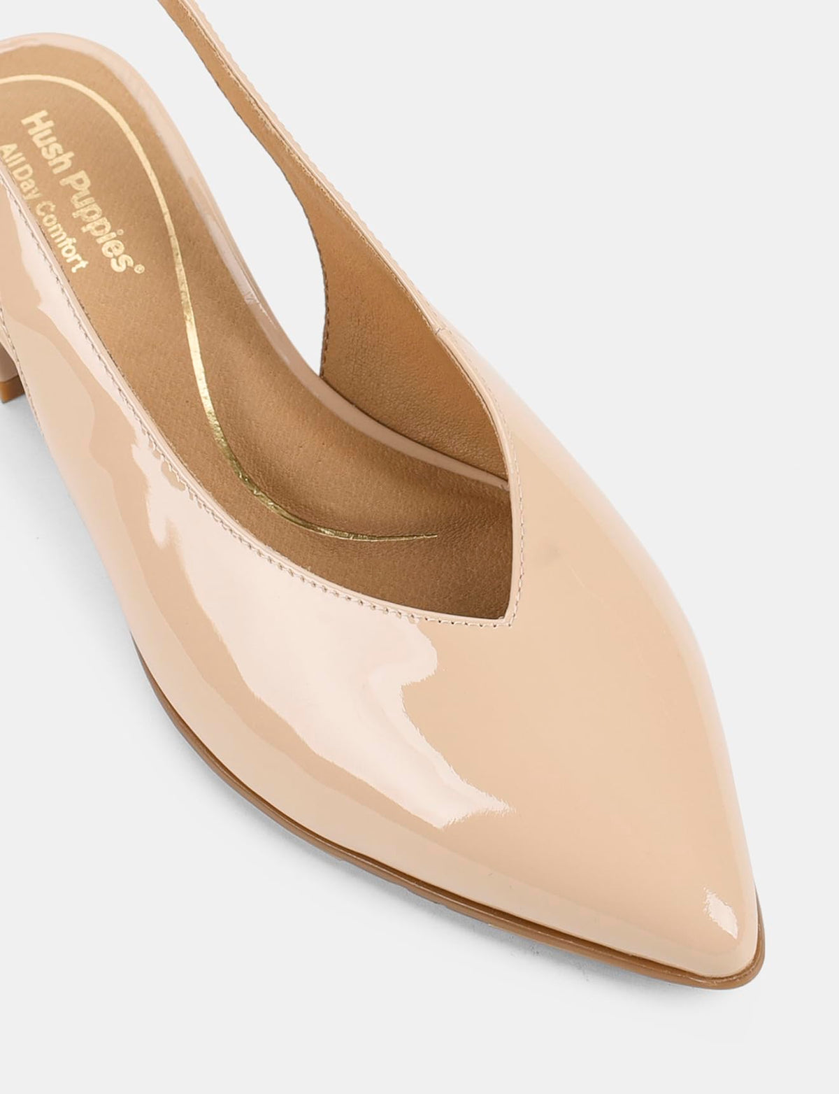 Hush Puppies Women's Azula Heel, Nude Patent, UK 4.5/US 7 / EU 37 Hush Puppies