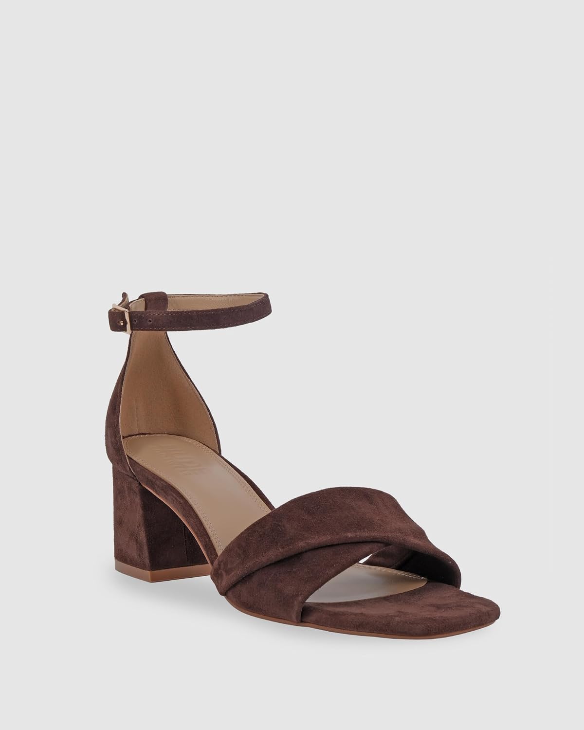 Nude Footwear Women's Britt Slingback Block Heel, Chocolate - EU 41 Nude Footwear