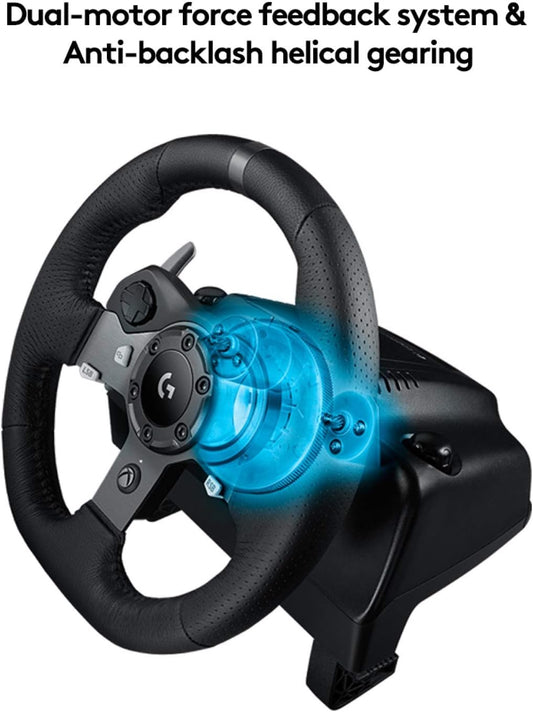 Logitech G920 Driving Force Racing Wheel & Pedals for Xbox Series X|S PC – Excellent Condition Logitech