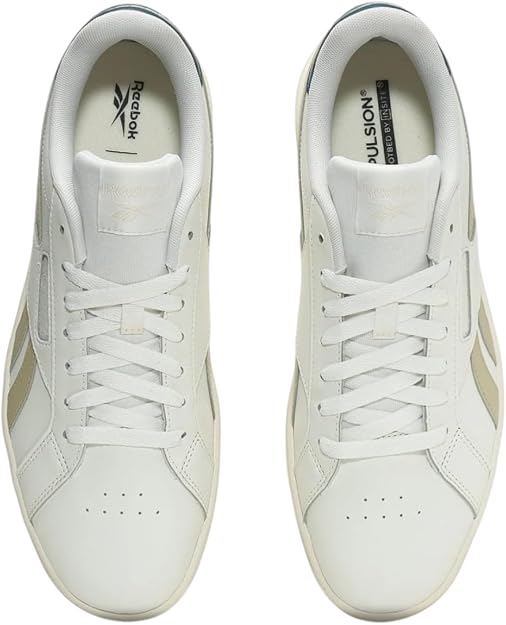Reebok Unisex Court Retro Sneaker, Chalk/Classic Beige/Retro Teal, 12.5 US Women/11 US Men Reebok