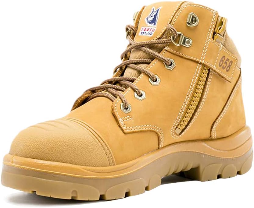 Steel Blue Men's Parkes Zip Scuff Cap Safety Boot, Black - EU 40 Steel Blue