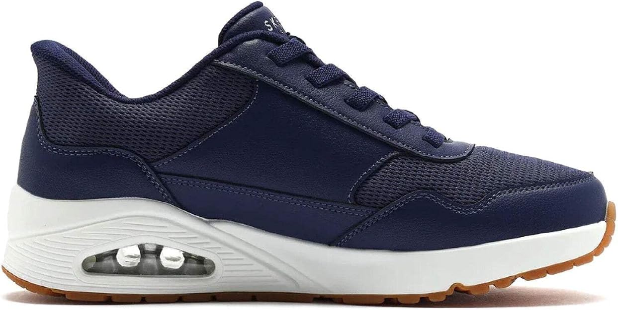 Skechers Men's Hands Free Slip-Ins: Uno - Banksia Sneaker, Navy, US 13 / EU 47.5 Skechers