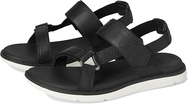 Teva Women's Madera Slingback Outdoor Sandal, Black/White, 6 US, EU 37 Teva