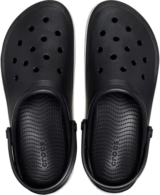 Crocs Unisex Off Court Clog, Black/Black, US M7/W9 - EU 39 CROCS