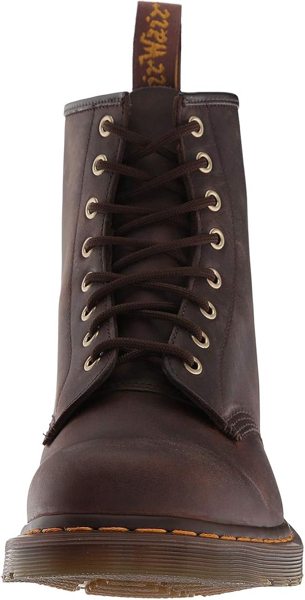 Dr. Martens Unisex 1460 Pascal 8-Eye Boot, Chestnut Brown Waxed Full Grain Leather, UK 8/US M9W10 Dr Martens