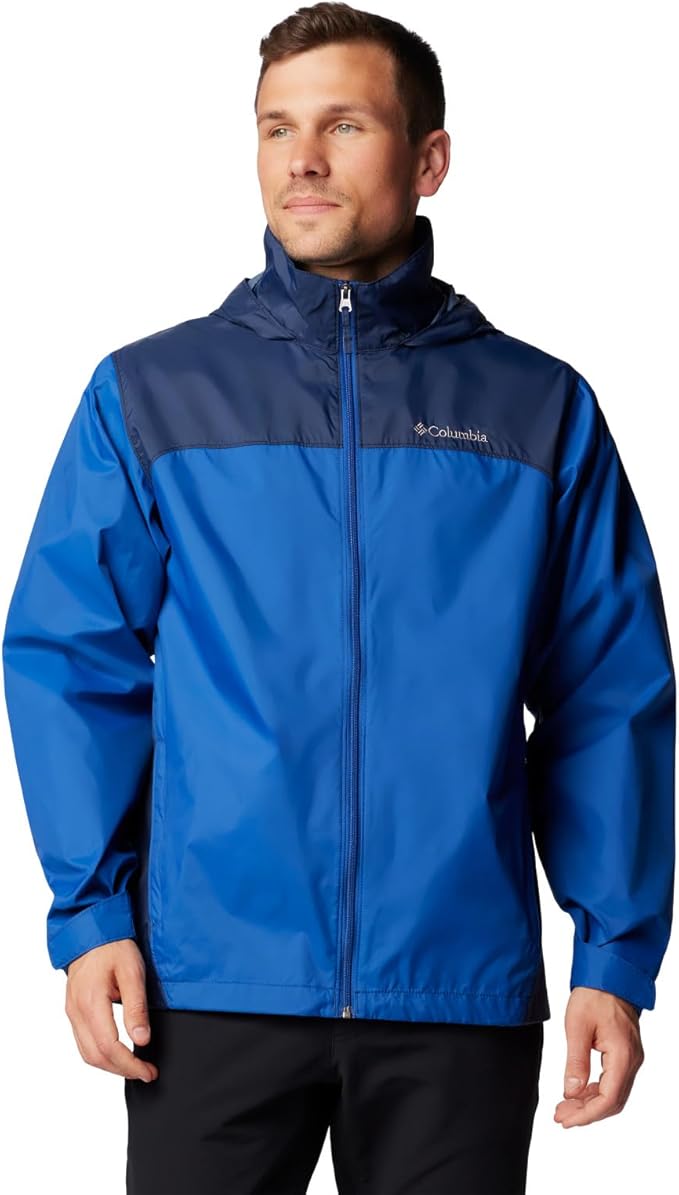 Columbia Men's Glennaker Lake II Rain Jacket, Mountain Blue, Large Columbia
