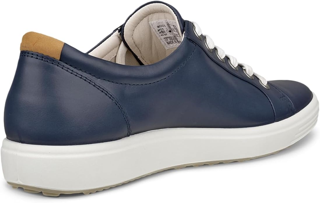 ECCO Women's Soft 7 Leather Sneaker, Marine, EU 36, US 5-5.5 ECCO