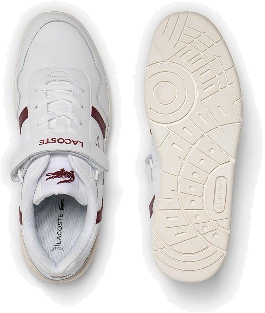 Lacoste Men's T-Clip Velco 223 1 SMA Sneaker, White, 13 US / EU 47 Lacoste
