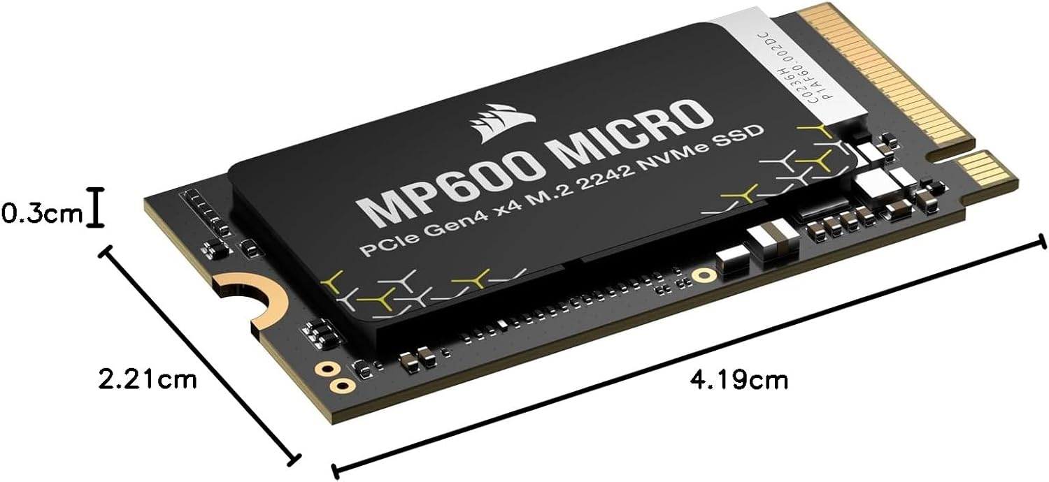 CORSAIR MP600 Micro 1TB M.2 2242 PCIe Gen4 NVMe SSD – As New CORSAIR