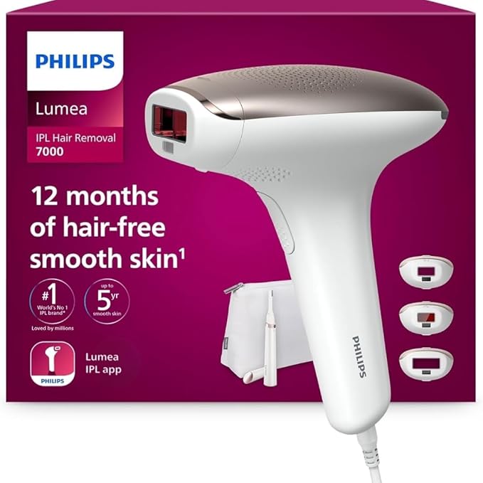 Philips Lumea IPL Hair Removal Device BRI923/00 with 3 Attachments – As New Philips