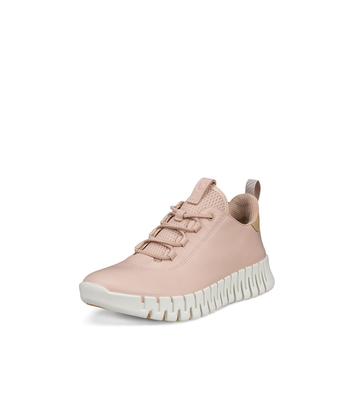 ECCO Women's Gruuv Elastic Lace Leather Sneaker, Rose Dust/Powder, EU 36/US 5-5.5 ECCO