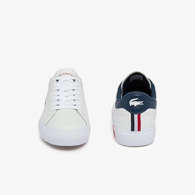 Lacoste Women's Powercourt TRI22 1 SFA Sneaker, White/Navy/Red, 5 US Lacoste