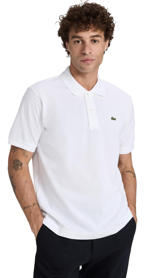 Lacoste Men's L1212 Polo Shirt, White, L Lacoste