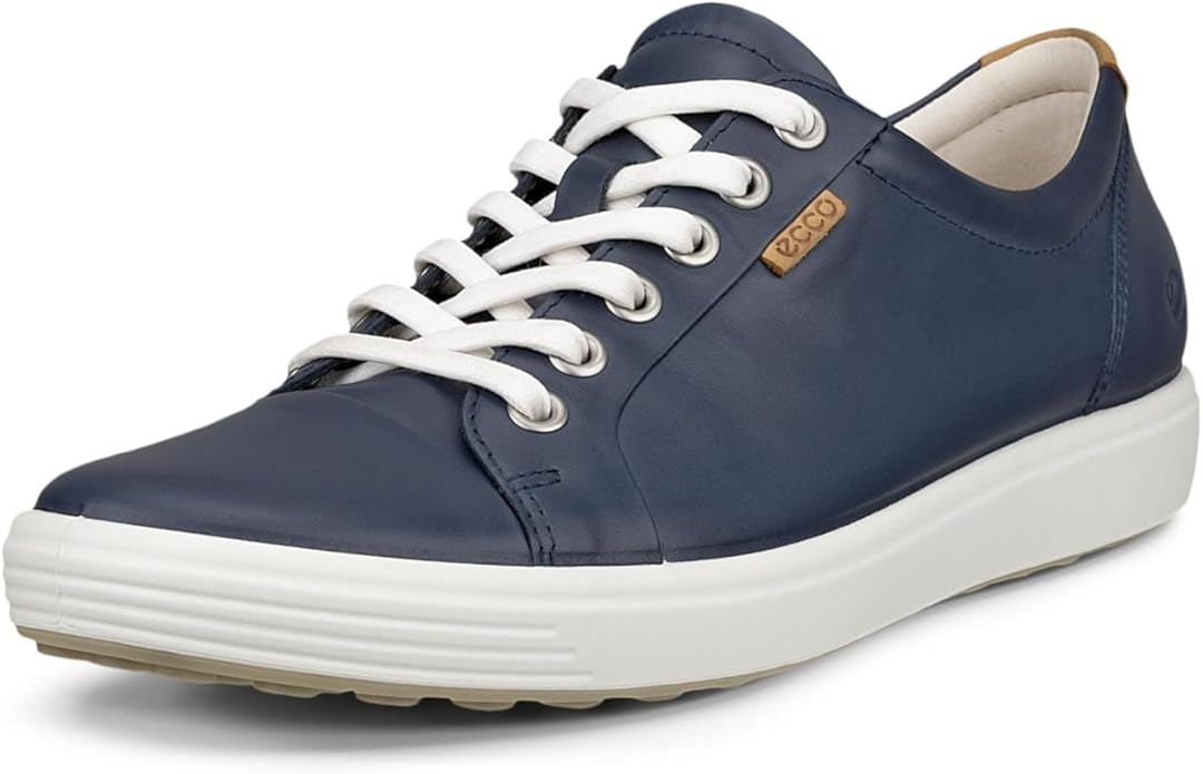 ECCO Women's Soft 7 Leather Sneaker, Marine, EU 36, US 5-5.5 ECCO