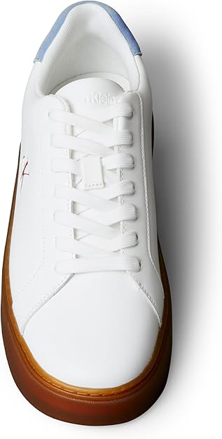 Calvin Klein Men's Classic Cupsole Sneaker, BRT Wht/Riviera/Gum, 43 Calvin Klein