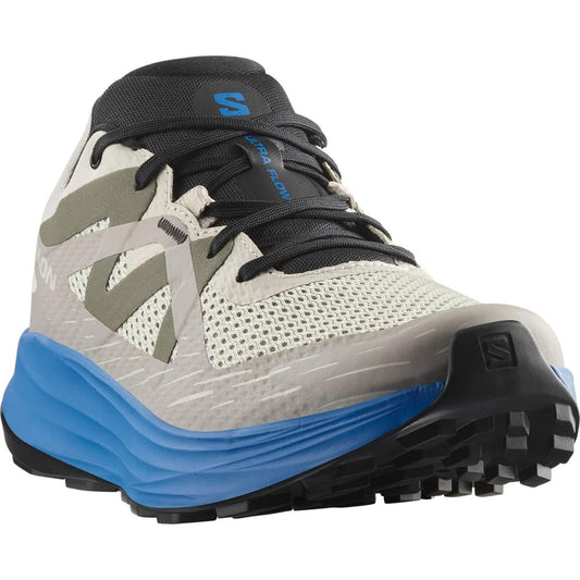 Salomon Men's Ultra Flow Trail Running and Hiking Shoe, Lunar Rock/French Blue/Black, US 11.5, EU 45 Salomon