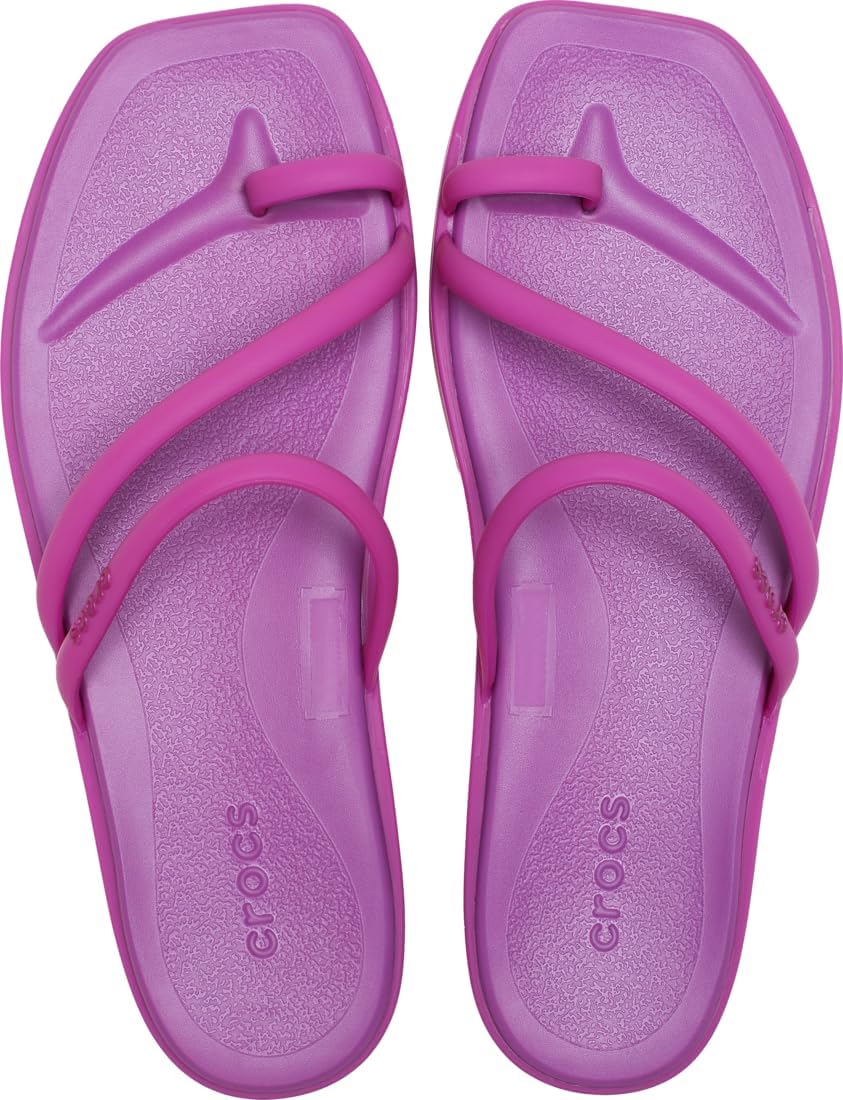Crocs Women's Miami Toe Loop Sandal, Grapeberry - EU 34 CROCS