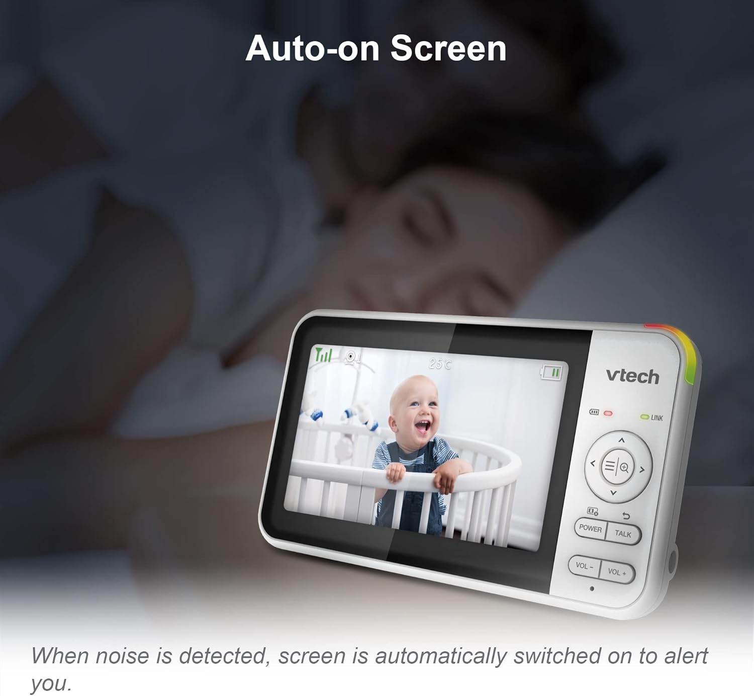 VTech BM5250N 5" Full Colour Video Baby Monitor with Night Light – As New VTECH