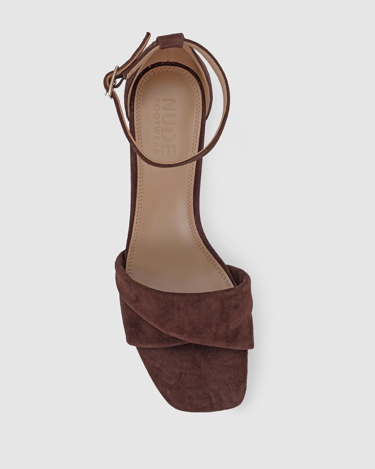 Nude Footwear Women's Britt Slingback Block Heel, Chocolate - EU 41 Nude Footwear