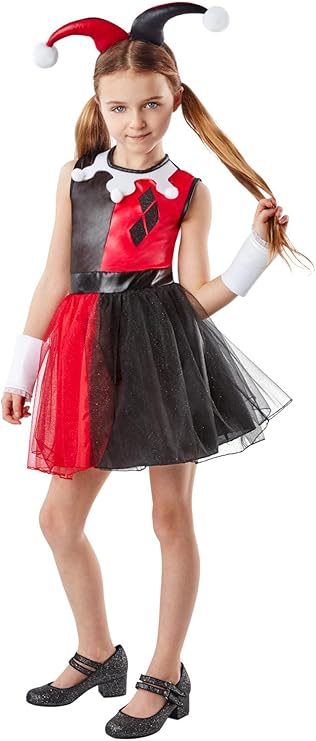 Rubie's Harley Quinn Deluxe Costume for Kids - DC Super Hero Girls - Medium (3-5 Yrs) AMAZON PERTH CLOTH