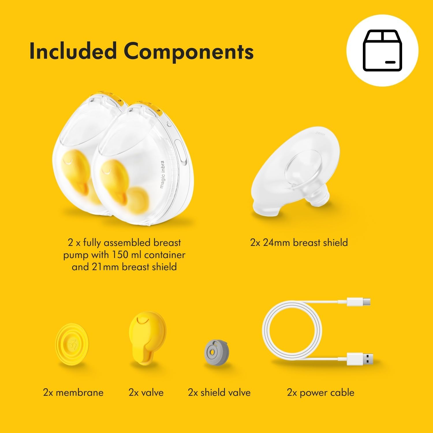 Medela Magic InBra Hands-Free Double Breast Pump Wearable Smart App – Excellent Condition MEDELA