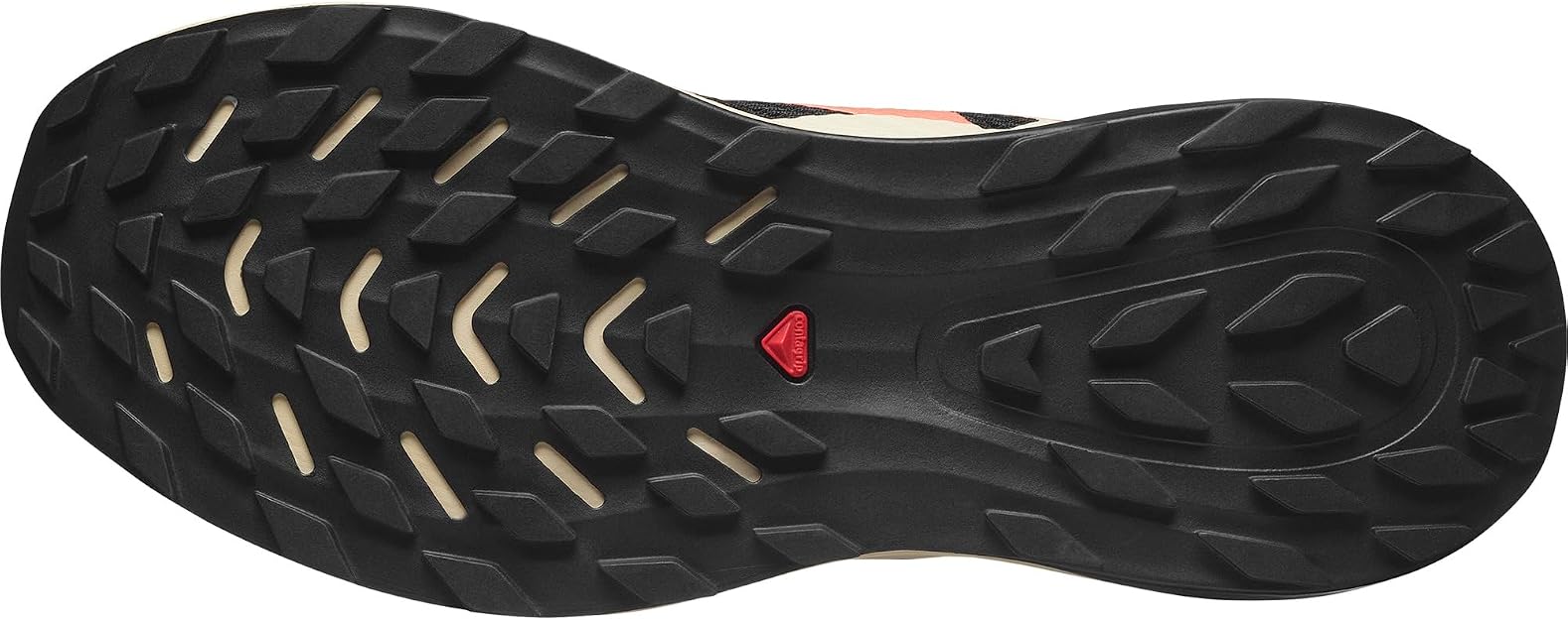 Salomon Women's Ultra Flow Trail Running and Hiking Shoe, Black/Tender/Fuco, 9 US/ EU 41 1/3 Salomon
