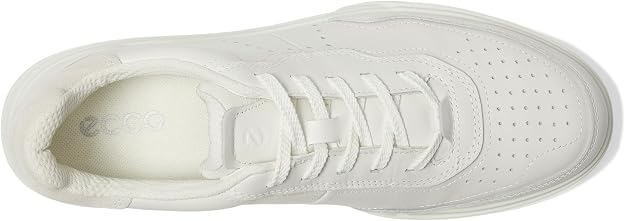 ECCO Women's Street Court Low-Cut Sneaker, White/Shadow White, EU 37/US 6-6.5 AMAZON PERTH CLOTH