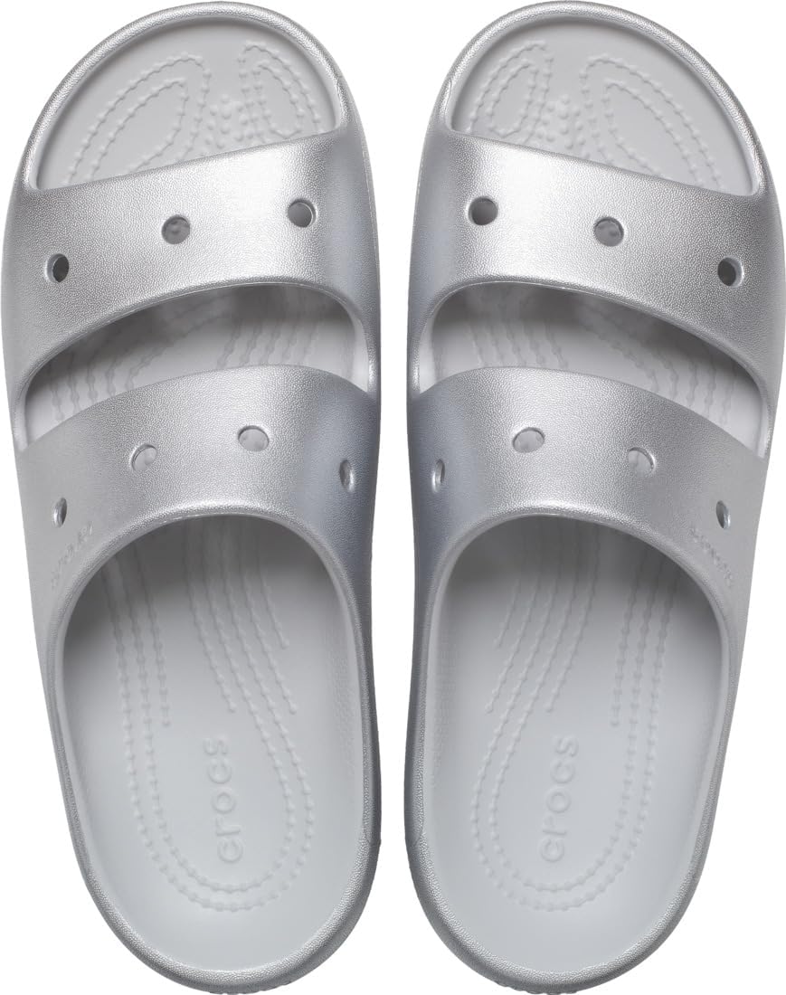 Crocs Unisex Classic Sandal V2, Silver, US M9/W11 - EU 42 CROCS