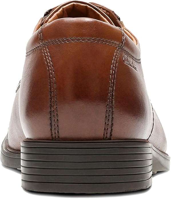 Clarks Men's Tilden Cap Oxford, Dark Tan Leather, 11 US / 44.5 EU Clarks Men's