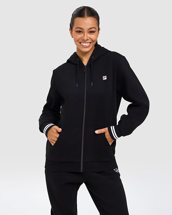 FILA Unisex Adult's Florence Jacket, Black, Small FILA