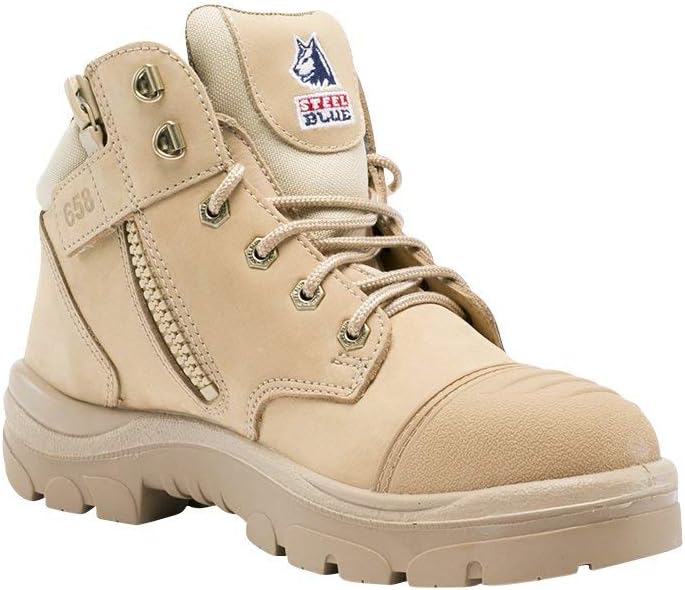 Steel Blue Men's Parkes Zip Scuff Cap Safety Boot, Black - EU 40 Steel Blue