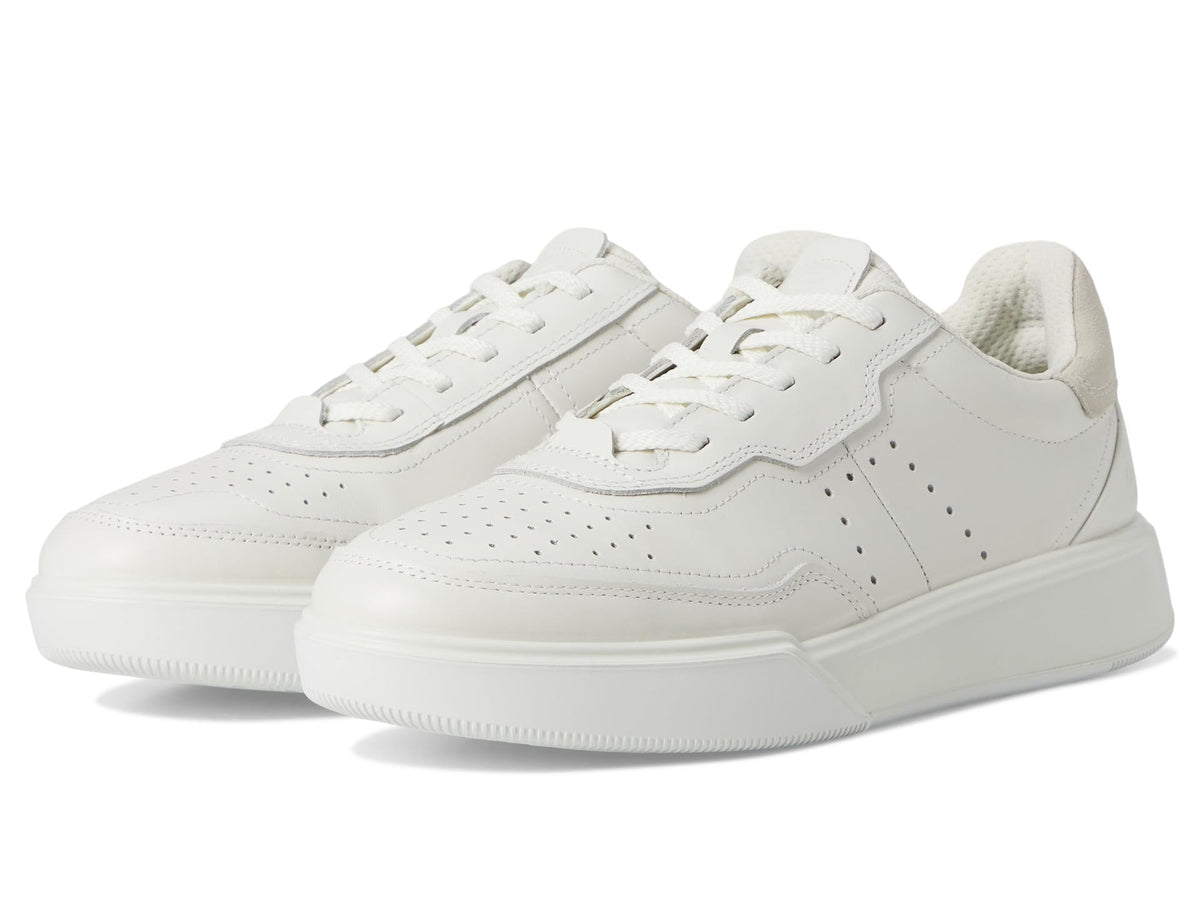 ECCO Women's Street Court Low-Cut Sneaker, White/Shadow White, EU 37/US 6-6.5 ECCO