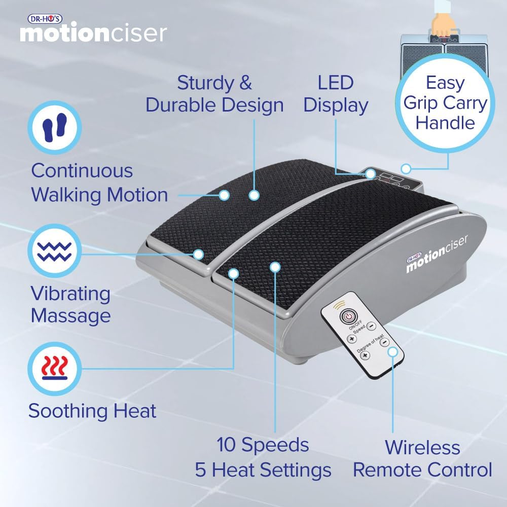 Dr Ho's MotionCiser Passive Exercise Machine – Walking Simulator with Massage & Soothing Heat – 10 Speeds – As New Dr Ho's