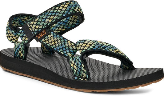 Teva Women's Original Universal Outdoor Sandal, Chroma Black/Lemon, 9 US, EU 40 AMAZON PERTH CLOTH